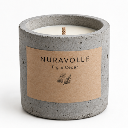 Nuravolle Stone - Fig & Cedar Candle
