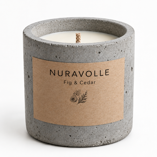 Nuravolle Stone - Fig & Cedar Candle