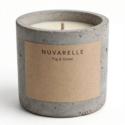 Nuvarelle Stone - Fig & Cedar Candle