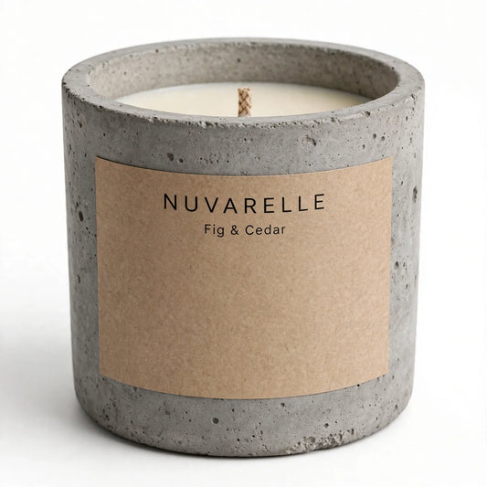 Nuvarelle Stone - Fig & Cedar Candle