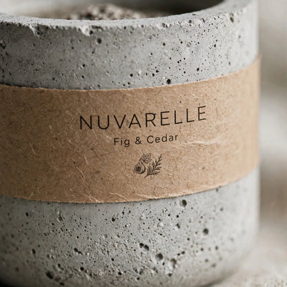 Nuvarelle Stone - Fig & Cedar Candle