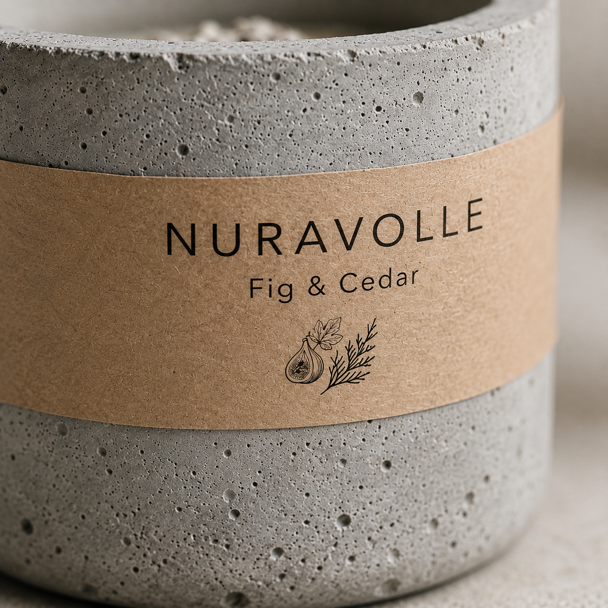 Nuravolle Stone - Fig & Cedar Candle