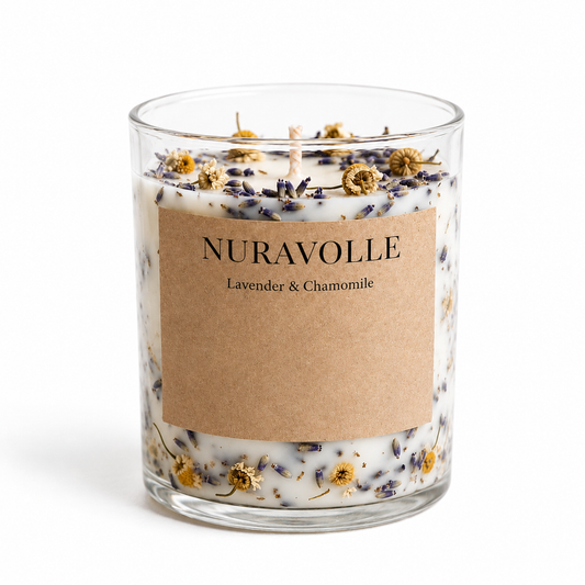 Nuravolle Lavender Fields - Lavender & Chamomile Candle