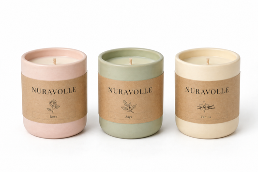 Nuravolle Pastel Trio - Mini Candle Set