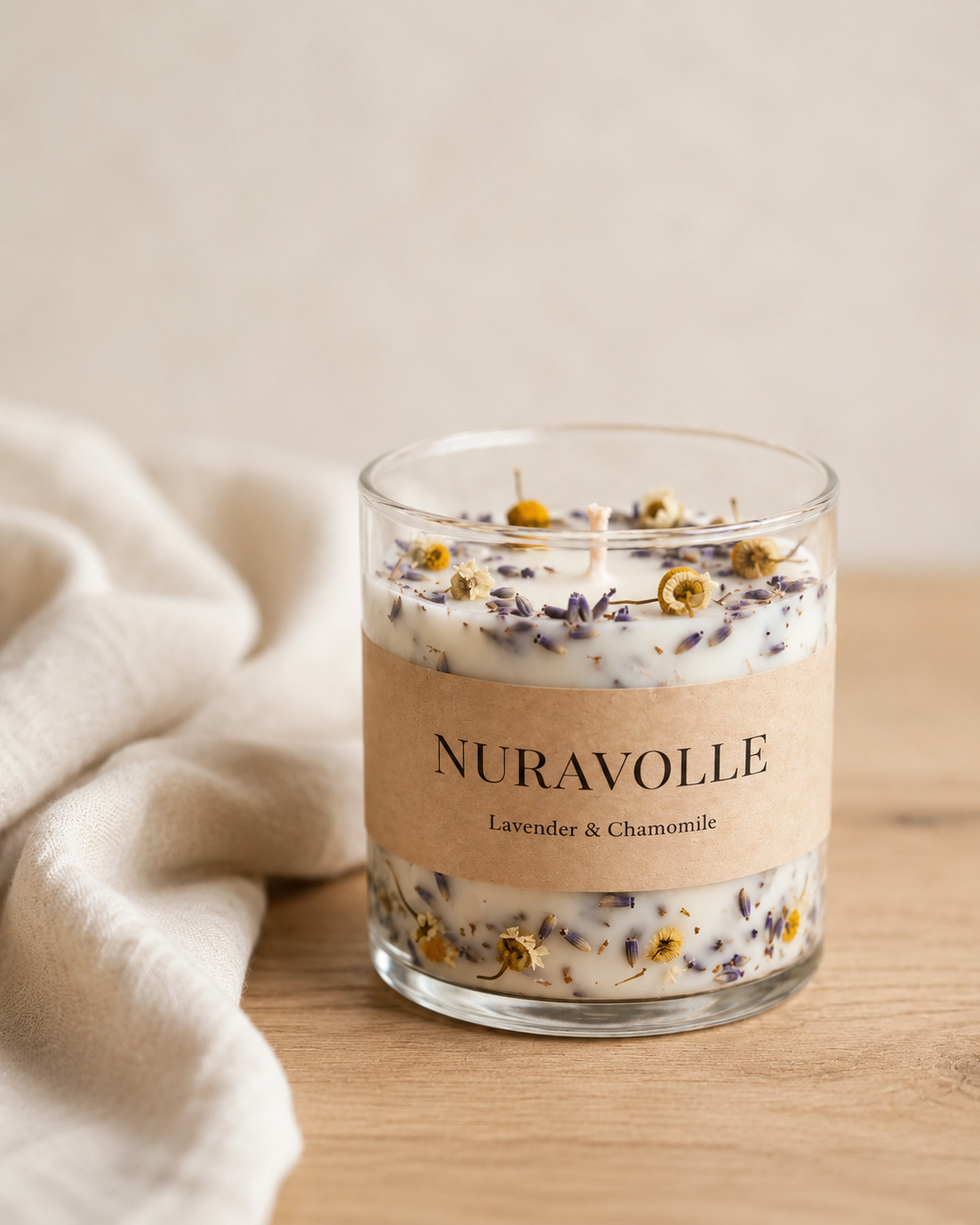 Nuravolle Lavender Fields - Lavender & Chamomile Candle