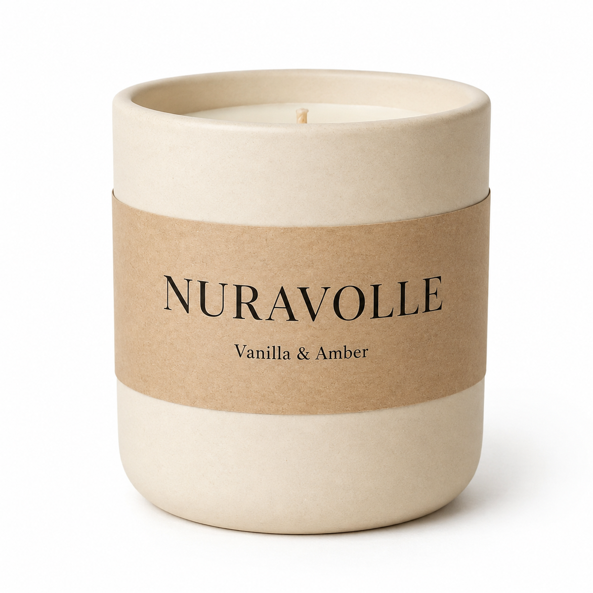 Nuravolle Amber Bloom – Vanilla & Amber Scented Candle