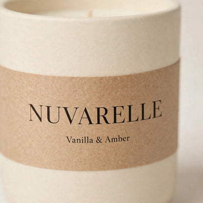 Nuvarelle Amber Bloom – Vanilla & Amber Scented Candle