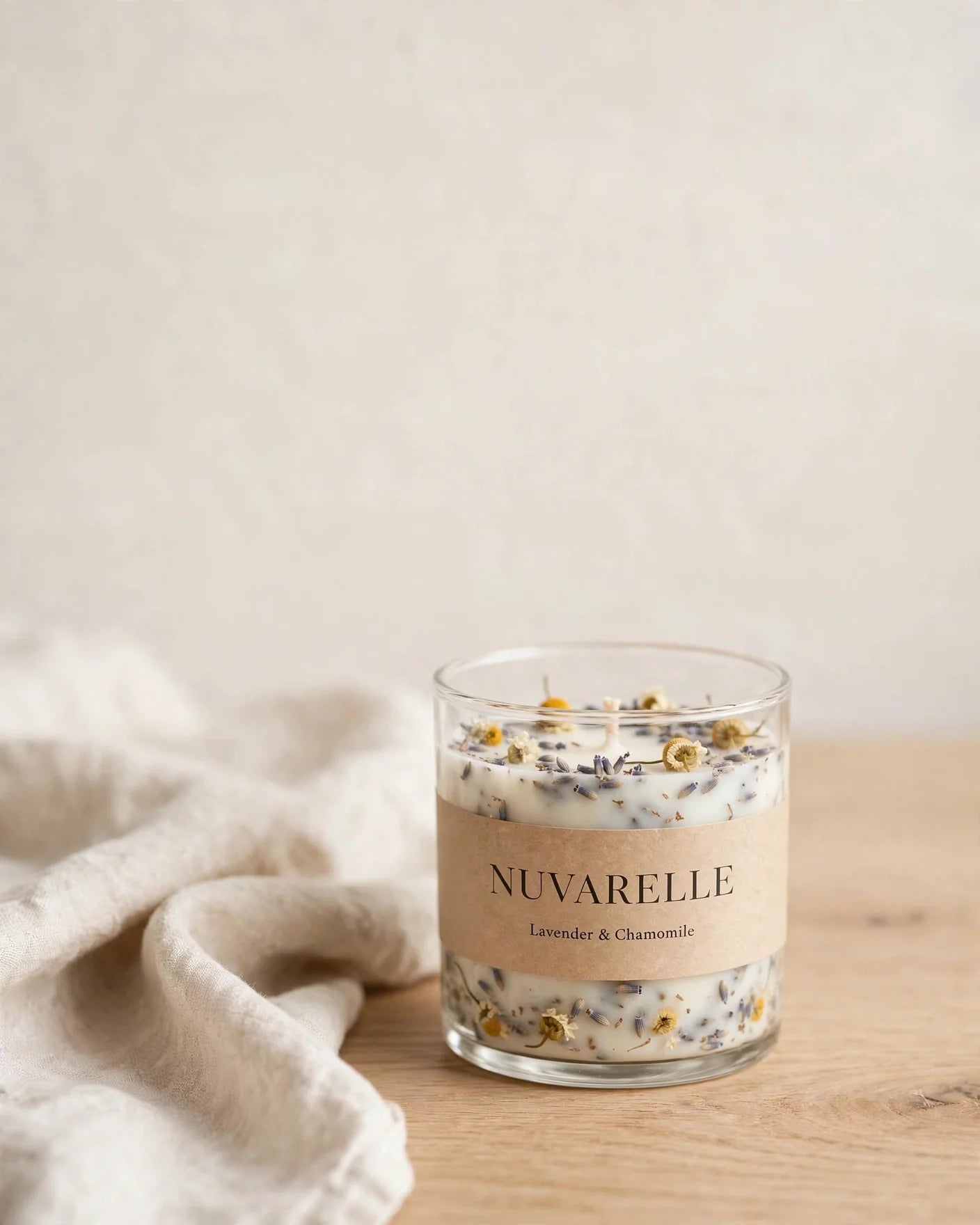 Nuvarelle Lavender Fields - Lavender & Chamomile Candle