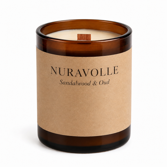 Nuravolle Noir Oud - Sandalwood & Oud Woodwick Candle