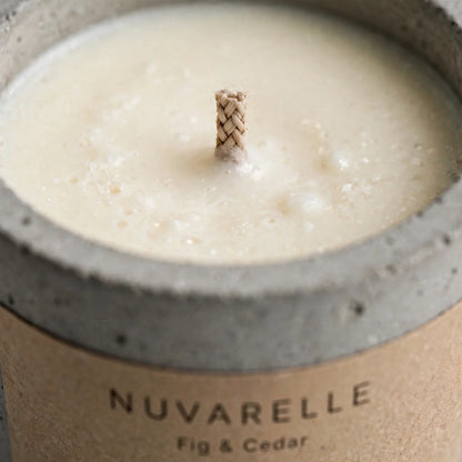 Nuvarelle Stone - Fig & Cedar Candle