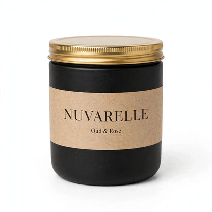 Nuvarelle Velvet Rose - Oud & Rose Luxury Candle
