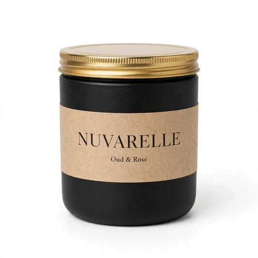 Nuvarelle Velvet Rose - Oud & Rose Luxury Candle