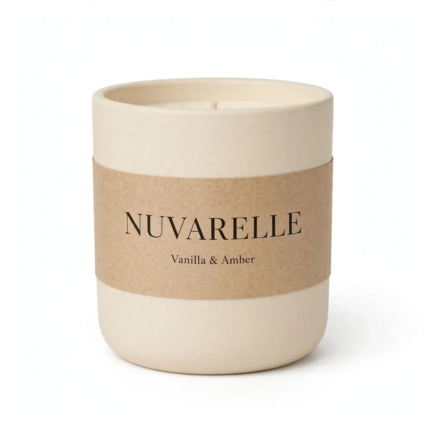 Nuvarelle Amber Bloom – Vanilla & Amber Scented Candle
