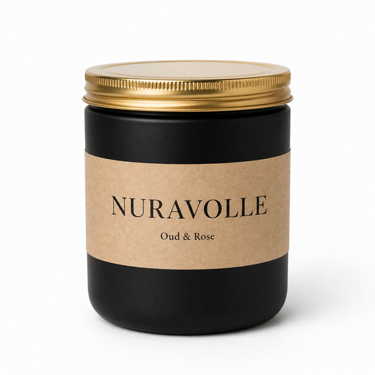 Nuravolle Velvet Rose - Oud & Rose Luxury Candle