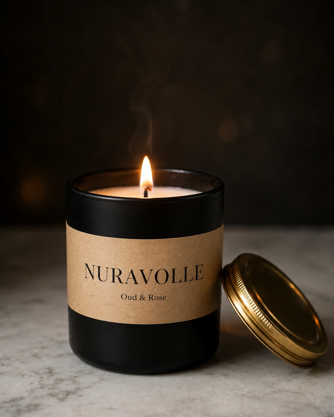 Nuravolle Velvet Rose - Oud & Rose Luxury Candle
